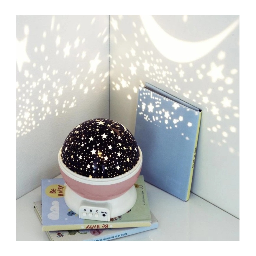 Atmosphera - LED dečiji projektor 3xAA ružičasta