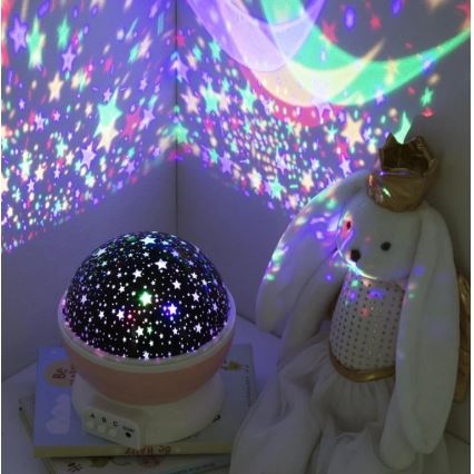 Atmosphera - LED dečiji projektor 3xAA ružičasta