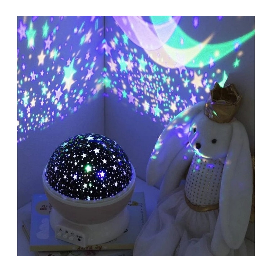 Atmosphera - LED dečiji projektor 3xAA ružičasta