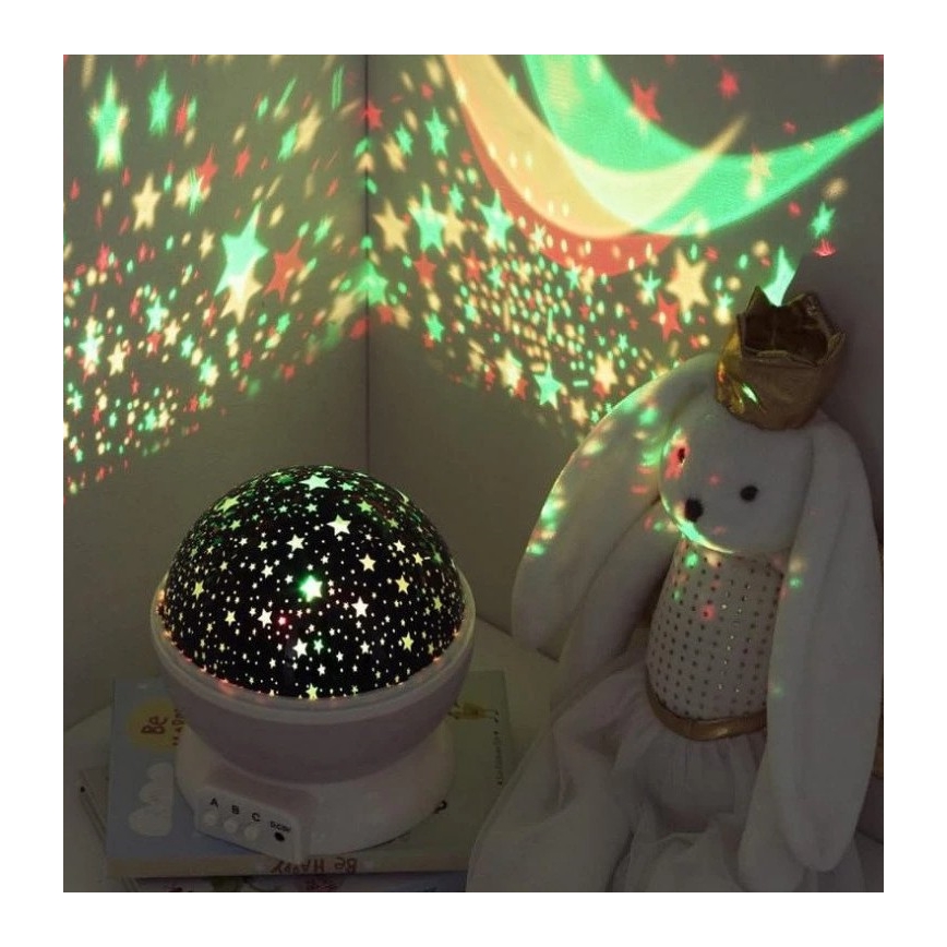 Atmosphera - LED dečiji projektor 3xAA ružičasta