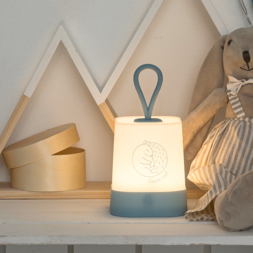 Atmosphera - LED dodirno dečje punjivo noćno svetlo RABBIT LED/3,7V 1200 mAh siva