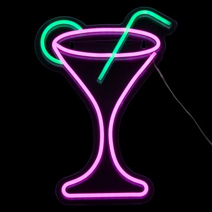 Atmosphera - LED neonska zidna dekoracija COCTAIL LED/5V