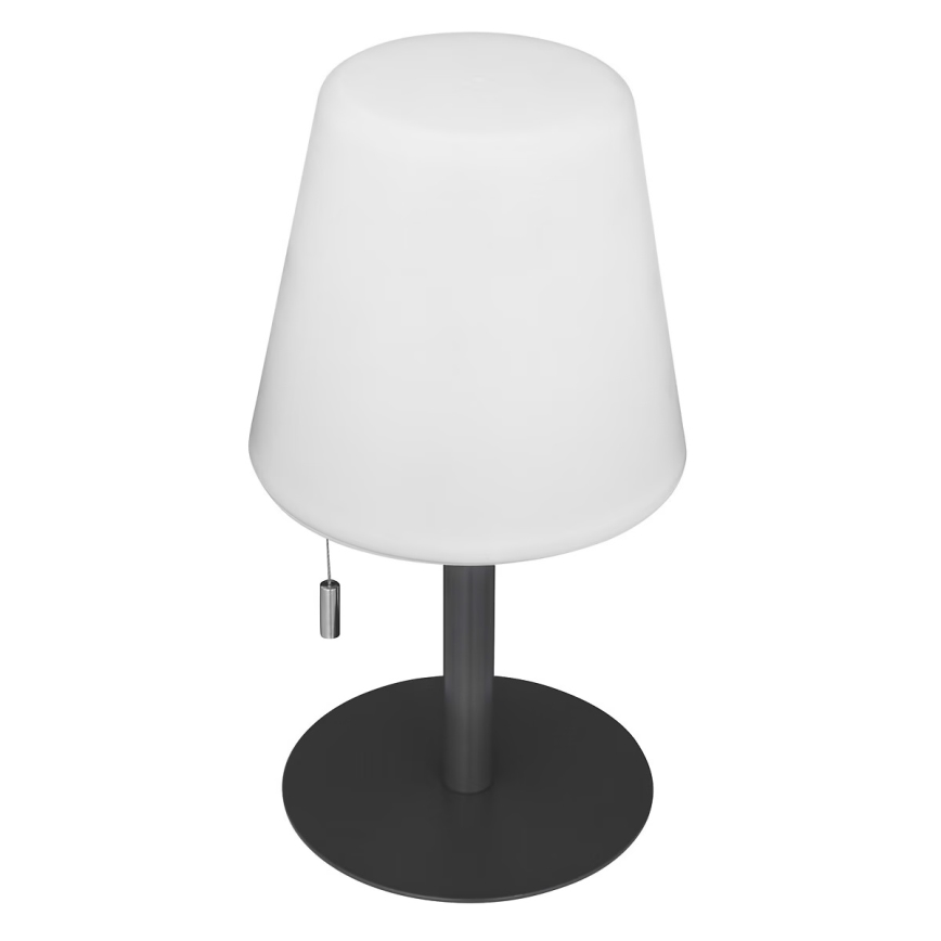 Atmosphera - LED RGBW punjiva spoljašnja stona lampa ZACK LED/3,7V 1200 mAh IP44 crna