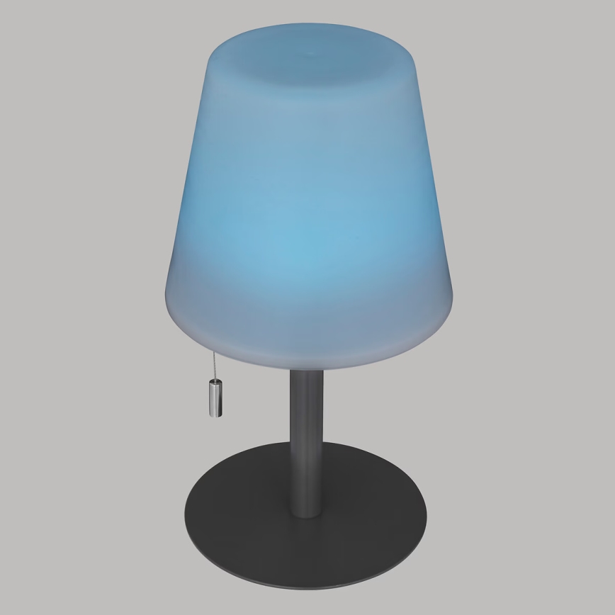 Atmosphera - LED RGBW punjiva spoljašnja stona lampa ZACK LED/3,7V 1200 mAh IP44 crna