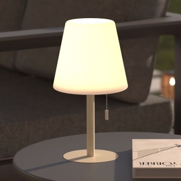 Atmosphera - LED RGBW punjiva spoljašnja stona lampa ZACK LED/3,7V 1200 mAh IP44 bež