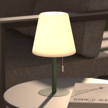 Atmosphera - LED RGBW punjiva stona lampa za spoljašnju upotrebu ZACK LED/3,7V 1200 mAh IP44 zelena