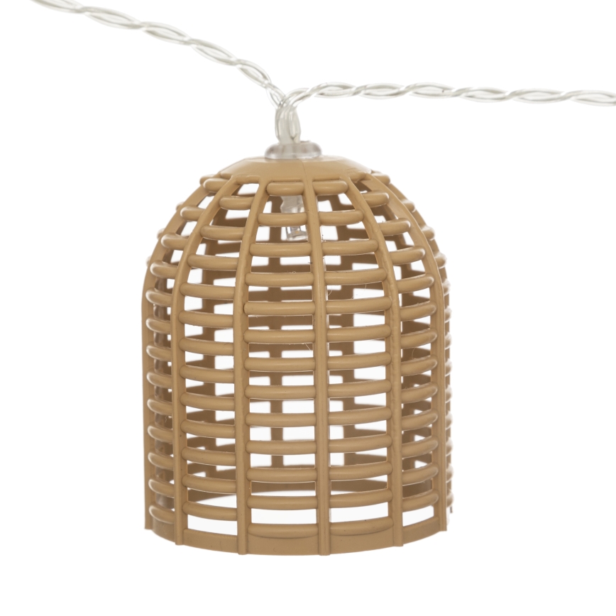 Atmosphera - LED solarni dekorativni lanac AIA 10xLED 3,35m IP44 topla bela 1500 mAh