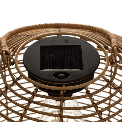 Atmosphera - LED solarna lampa CUBA LED/1,2V 800 mAh IP44 ratan