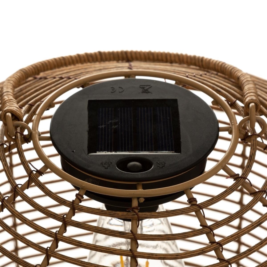 Atmosphera - LED solarna lampa CUBA LED/1,2V 800 mAh IP44 ratan