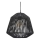 Atmosphera - Luster na kablu JILY 1xE27/40W/230V juta crna