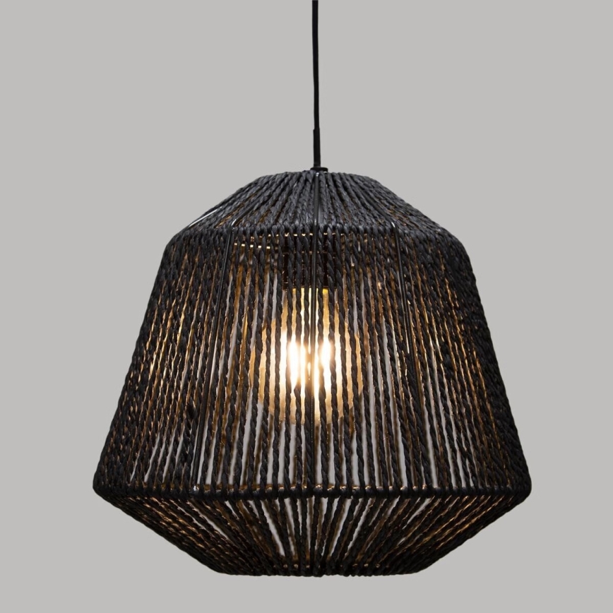 Atmosphera - Luster na kablu JILY 1xE27/40W/230V juta crna
