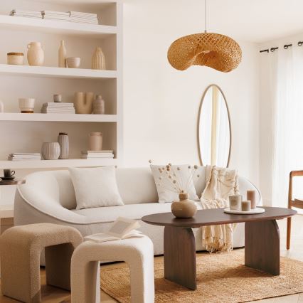 Atmosphera - Luster na sajli BEDDY 1xE27/40W/230V bambus