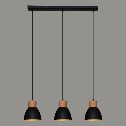 Atmosphera - Luster na sajli DESY 1xE27/40W/230V borovina