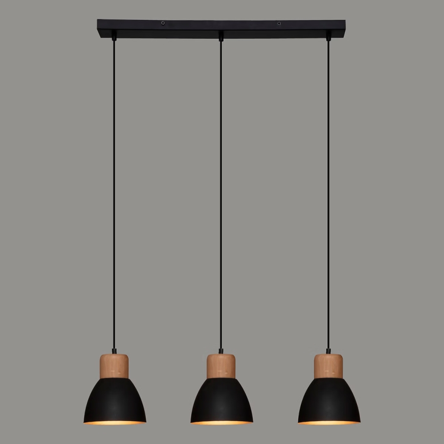 Atmosphera - Luster na sajli DESY 1xE27/40W/230V borovina