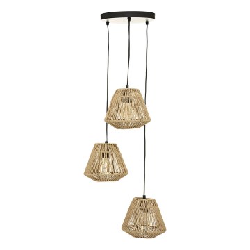 Atmosphera - Luster na sajli JILY 3xE27/40W/230V juta