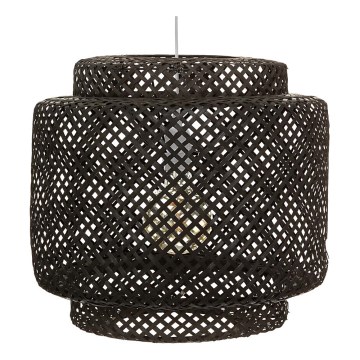 Atmosphera - Luster na sajli LIBY 1xE27/40W/230V bambus/crna