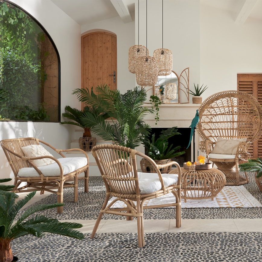 Atmosphera - Luster na sajli RAAHE 1xE27/40W/230V juta