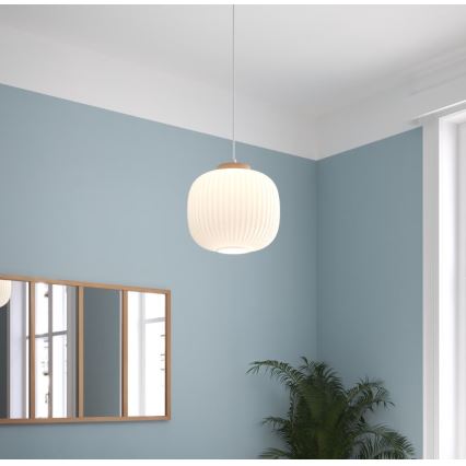 Atmosphera - Luster na sajli TRAVIS 1xE27/25W/230V od borovine
