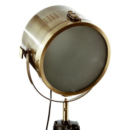 Atmosphera - Podna lampa EBOR 1xE27/25W/230V borovina/mesing