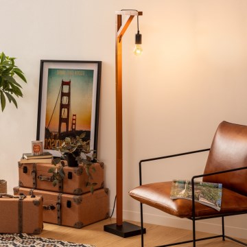 Atmosphera - Stojeća lampa WILD 1xE27/25W/230V borovina