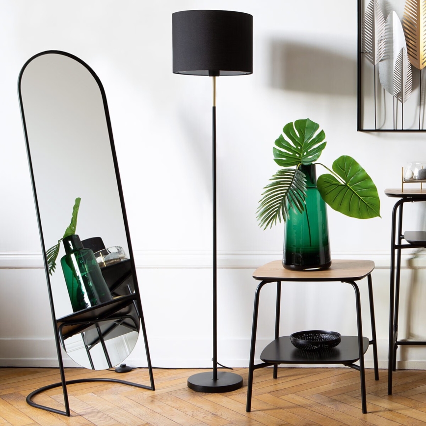 Atmosphera - Stojeće ogledalo JEF 136x39,5 cm crna