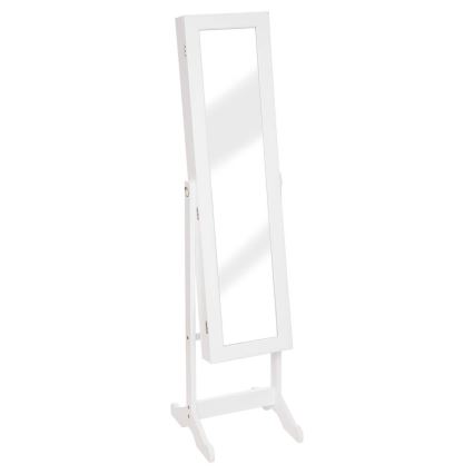 Atmosphera - Stojeće ogledalo sa kutijom za nakit KRISTIN 146,8x37 cm bela