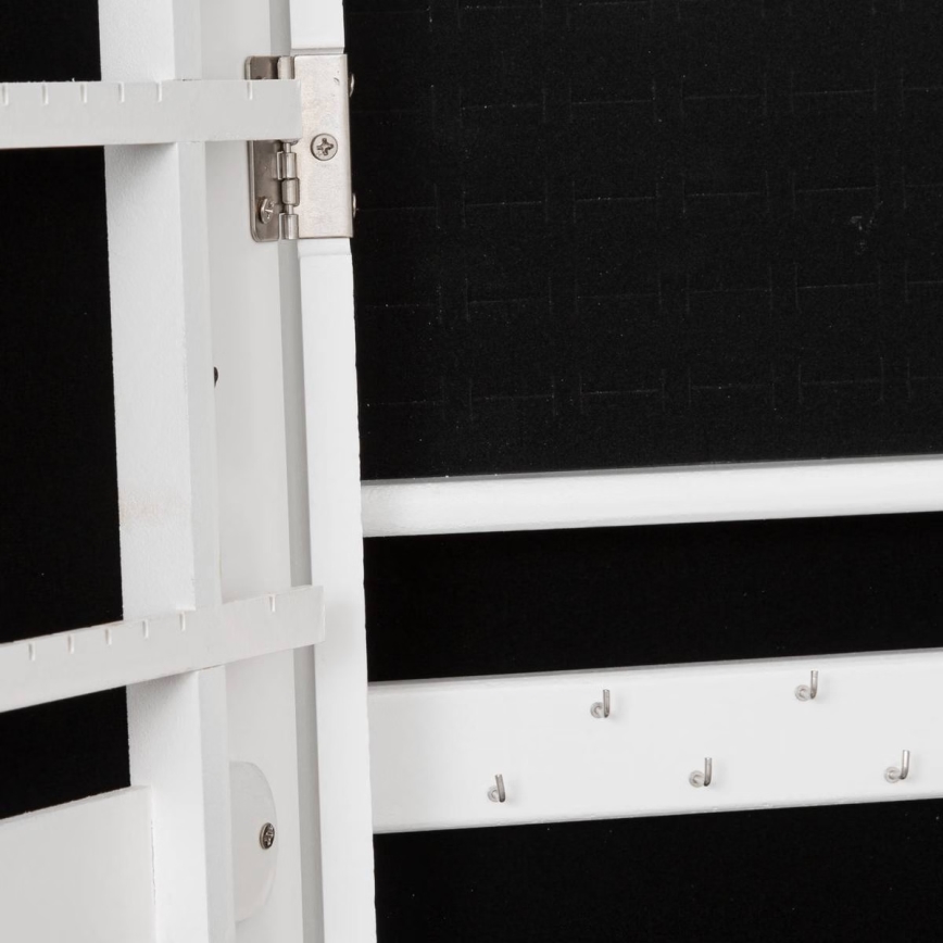 Atmosphera - Stojeće ogledalo sa kutijom za nakit KRISTIN 146,8x37 cm bela