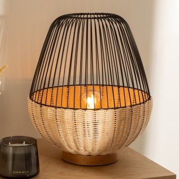 Atmosphera - Stona lampa ANEA 1xE27/40W/230V ratan