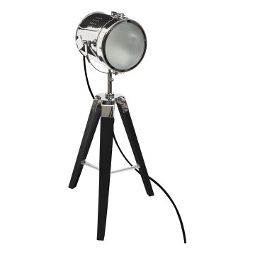 Atmosphera - Stona lampa EBOR 1xE14/25W/230V borovina/sjajni hrom