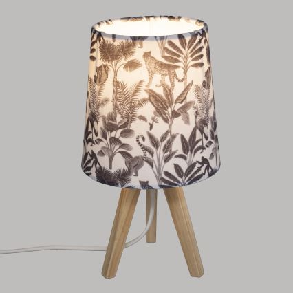 Atmosphera - Stona lampa JUNGLE 1xE14/25W/230V borovina