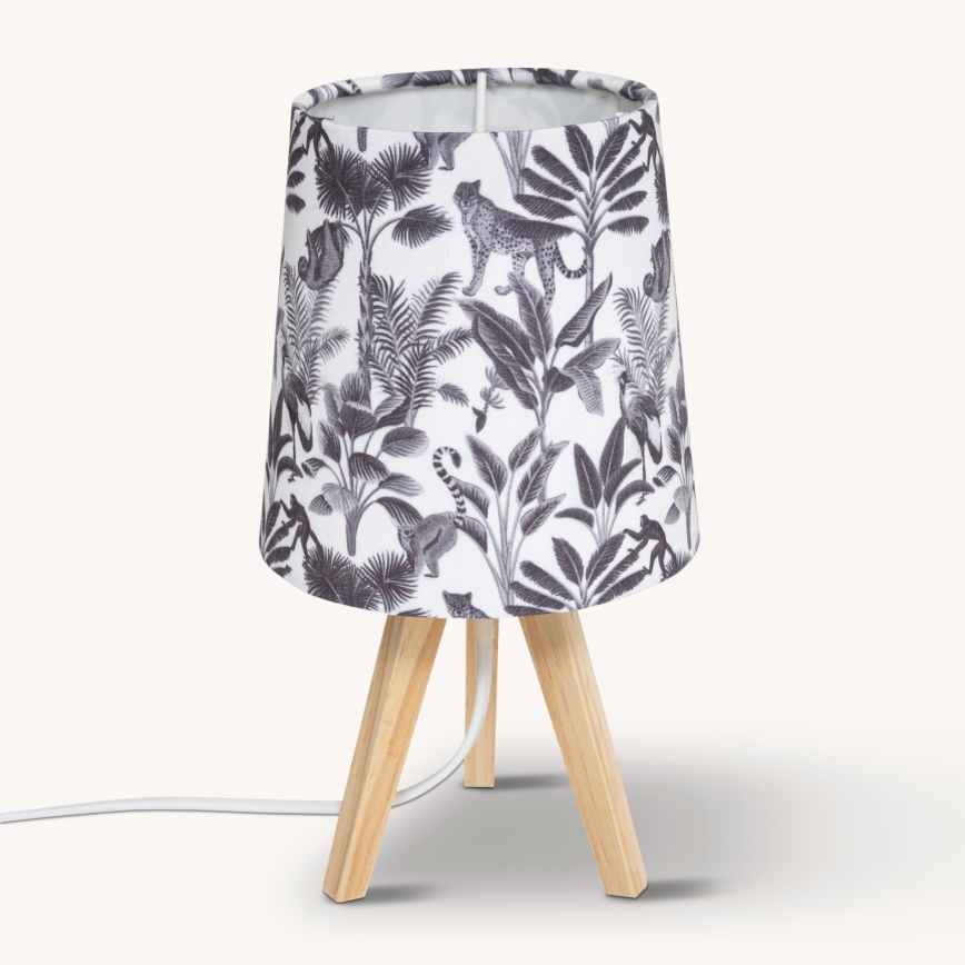Atmosphera - Stona lampa JUNGLE 1xE14/25W/230V borovina