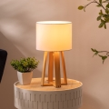 Atmosphera - Stona lampa MOLU 1xE27/25W/230V borovina/bela