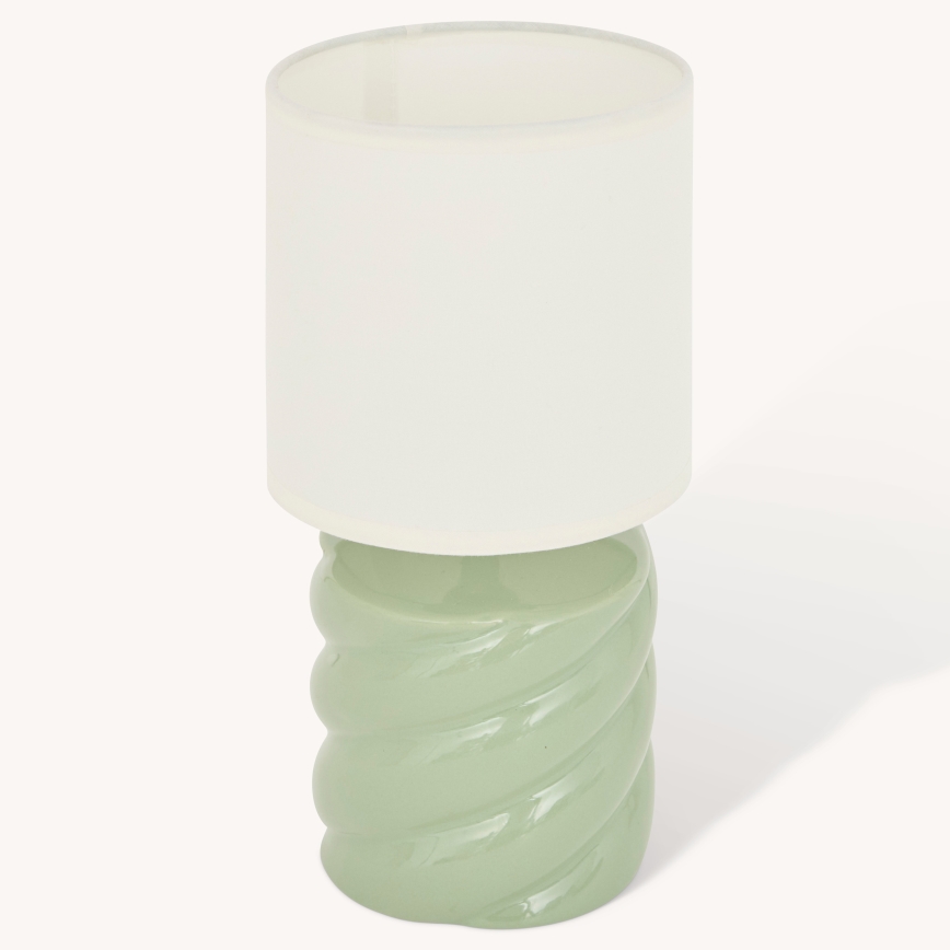 Atmosphera - Stona lampa NOLY, 1x E14/40W, 230V, zelena
