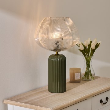 Atmosphera - Stona lampa PHYLAS 1xE14/40W/230V zelena