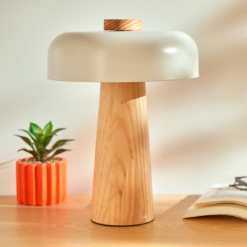 Atmosphera - Stona lampa POLA 1xE27/25W/230V drvo kaučuka
