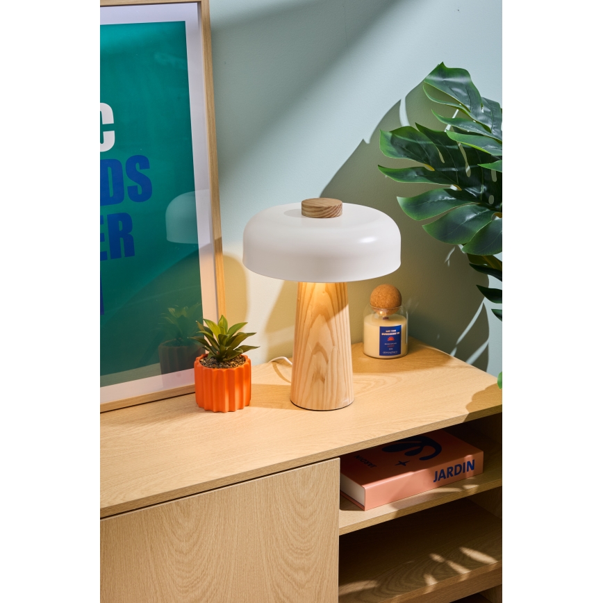 Atmosphera - Stona lampa POLA 1xE27/25W/230V drvo kaučuka