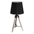 Atmosphera - Stona lampa RUNO 1xE27/25W/230V drvo/crna