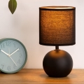 Atmosphera - Stona lampa TIMÉO 1xE14/60W/230V mat crna