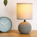 Atmosphera - Stona lampa TIMÉO 1xE14/60W/230V siva/bela