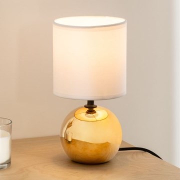 Atmosphera - Stona lampa TIMÉO 1xE14/60W/230V zlatna/bela