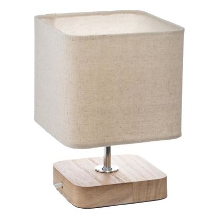 Atmosphera - Stona lampa TOXEY 1xE14/25W/230V borovina/bež