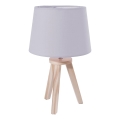 Atmosphera - Stona lampa TRIPOD 1xE14/40W/230V borovina/siva