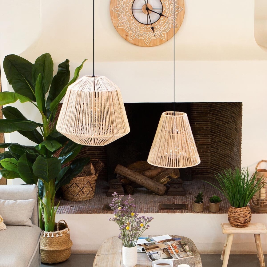 Atmosphera - Viseći luster GIADA na sajli 1xE27/40W/230V od jute