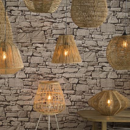 Atmosphera - Viseći luster GIADA na sajli 1xE27/40W/230V od jute
