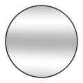Atmosphera - Zidno ogledalo ALICE prečnika 70 cm, crno