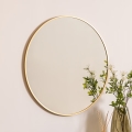 Atmosphera - Zidno ogledalo ALICE, prečnika 70 cm, zlatno