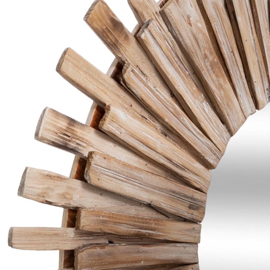 Atmosphera - Zidno ogledalo MANON Ø 88 cm, u boji jele