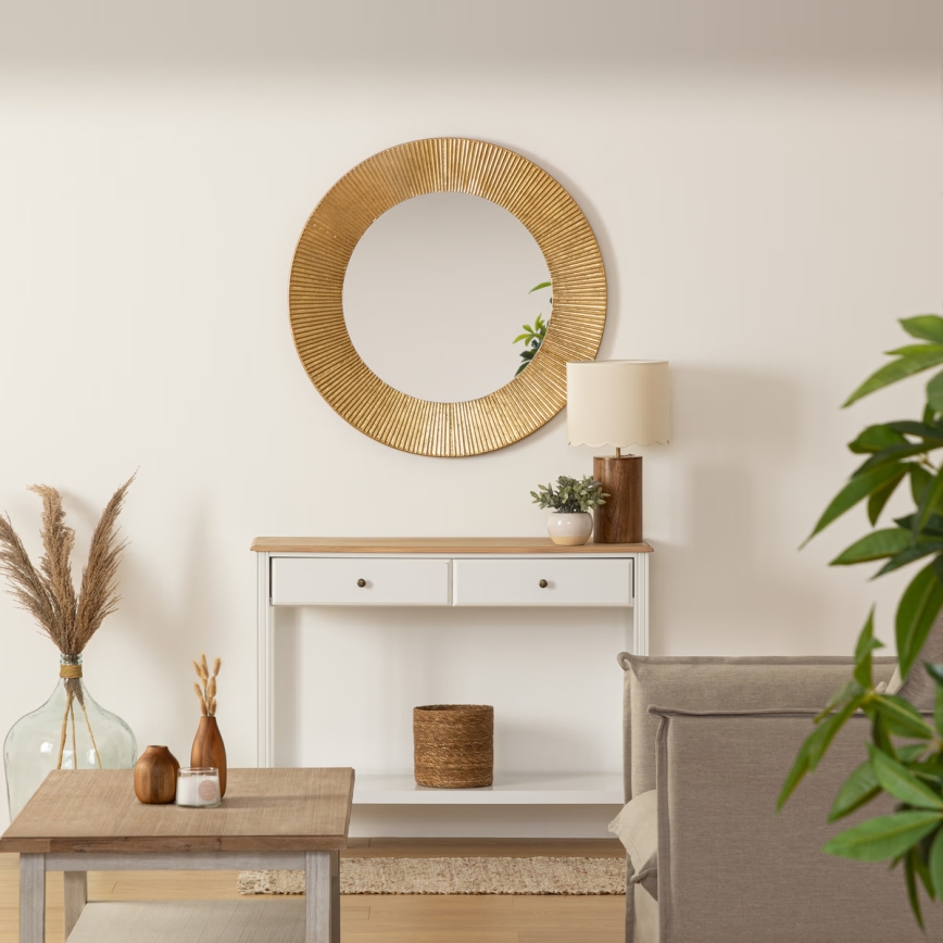 Atmosphera - Zidno ogledalo MILDA prečnika 90 cm