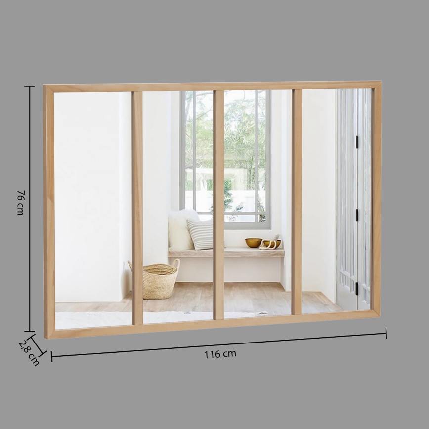 Atmosphera - Zidno ogledalo NAE 76x116 cm paulovnija
