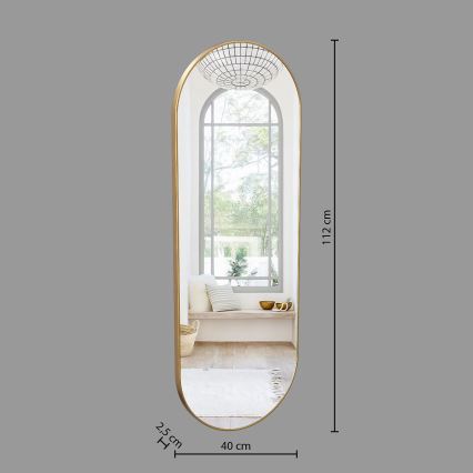 Atmosphera - Zidno ogledalo SELENA 112x40 cm zlatno